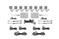 Picture of Diode Dynamics Rock Light - Red/White - M8 8-Pack
