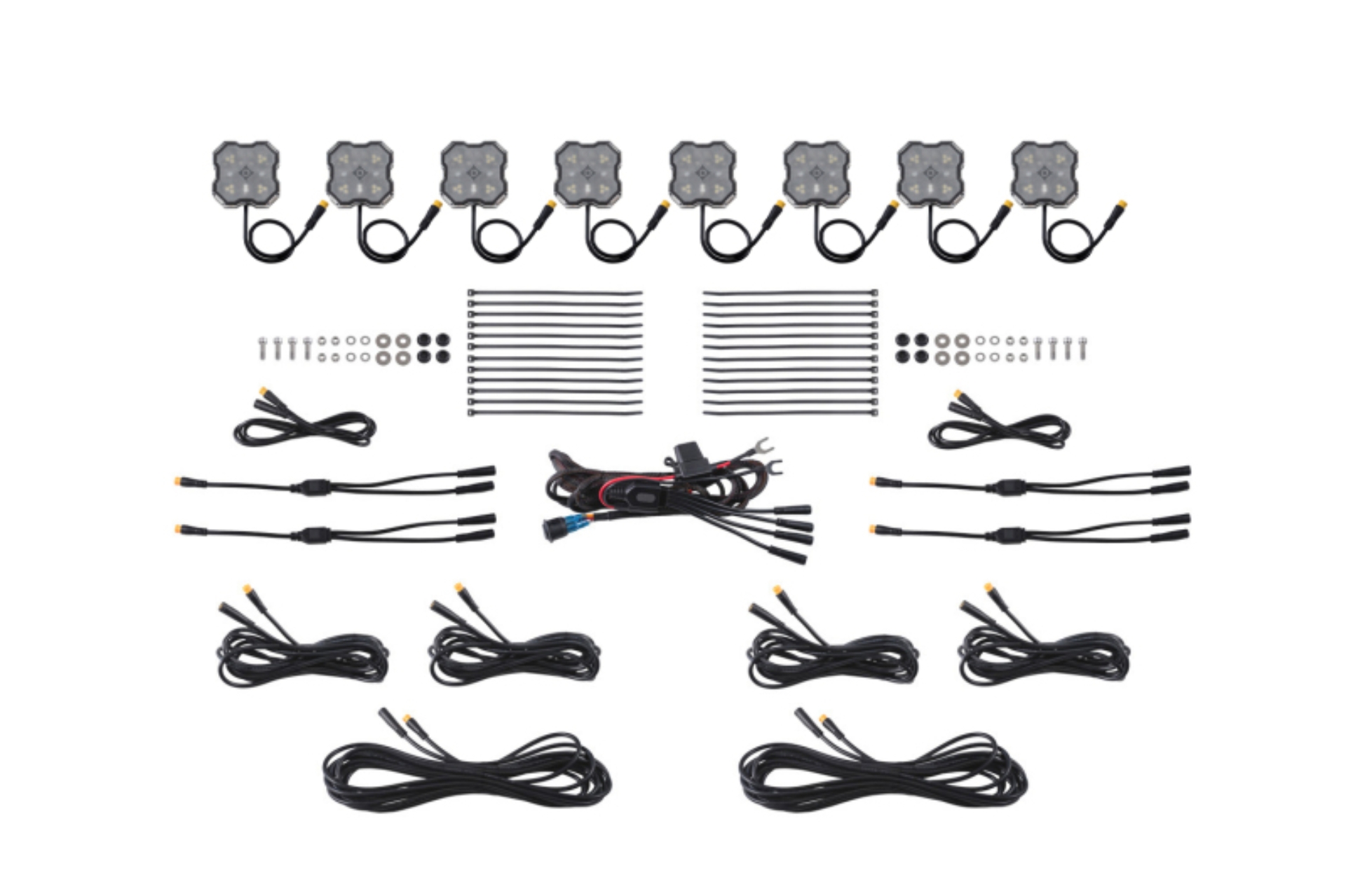 Picture of Diode Dynamics Rock Light - Red/White - M8 8-Pack
