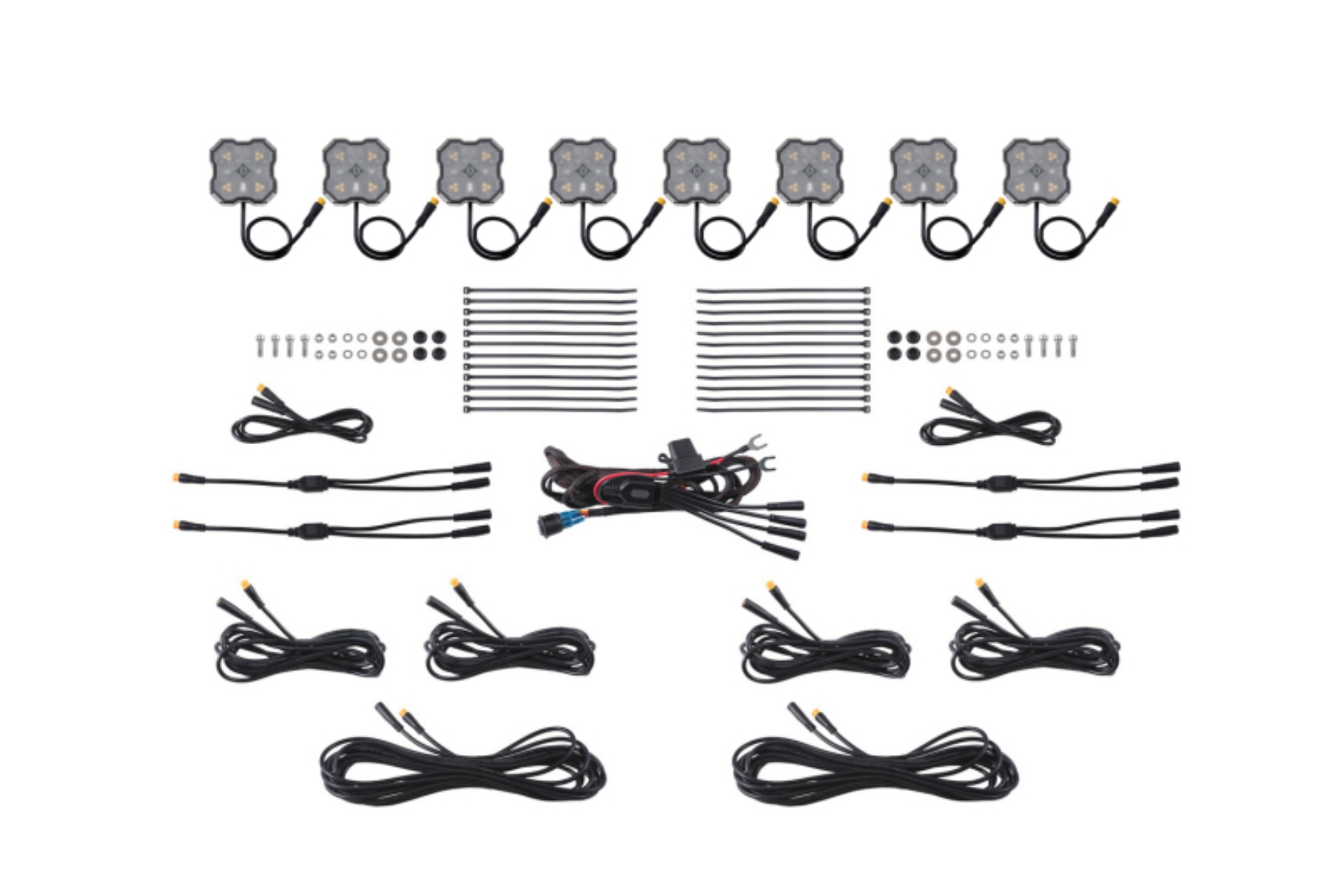 Picture of Diode Dynamics Rock Light -Amber/White - M8 8-Pack