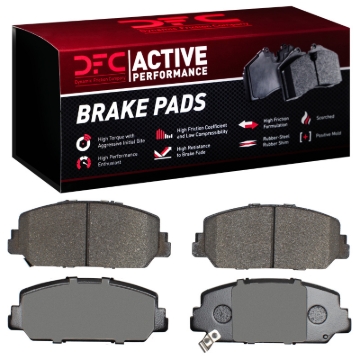 Picture of DFC 13-22 Honda Civic Sedan Front Low Metallic Active Performance Brake Pads
