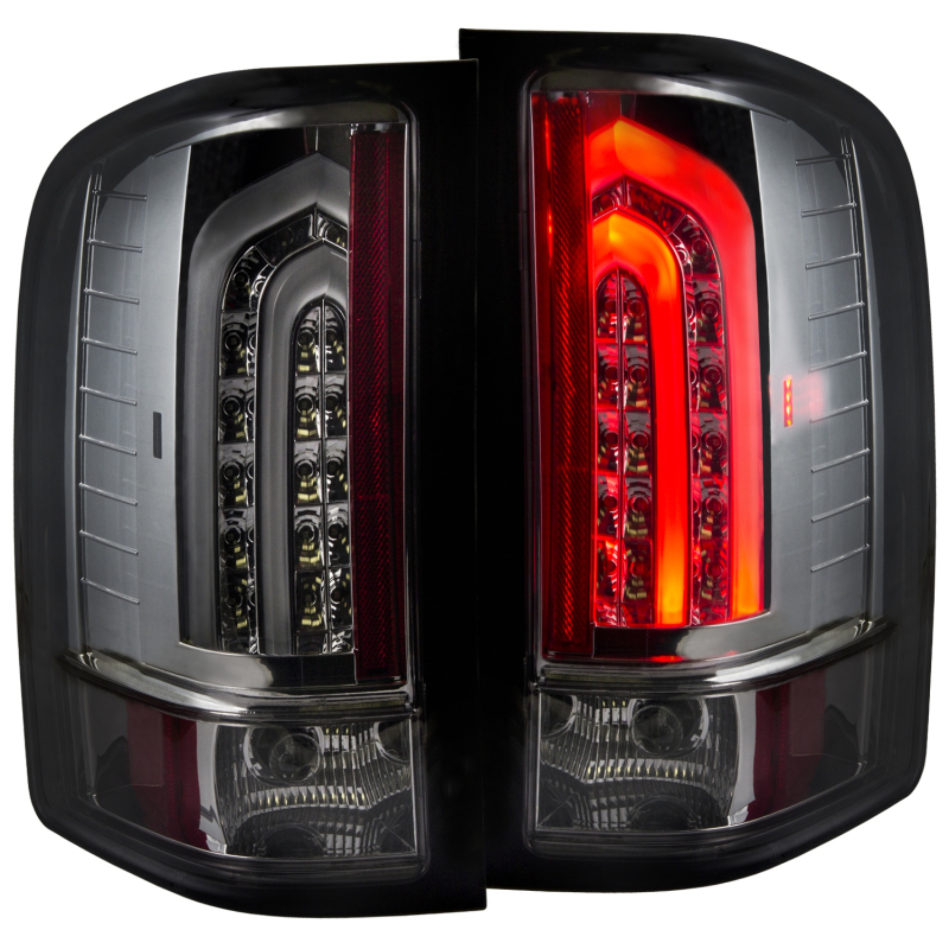 Picture of ANZO 2007-2013 Chevrolet Silverado 1500 LED Taillights Smoke G2