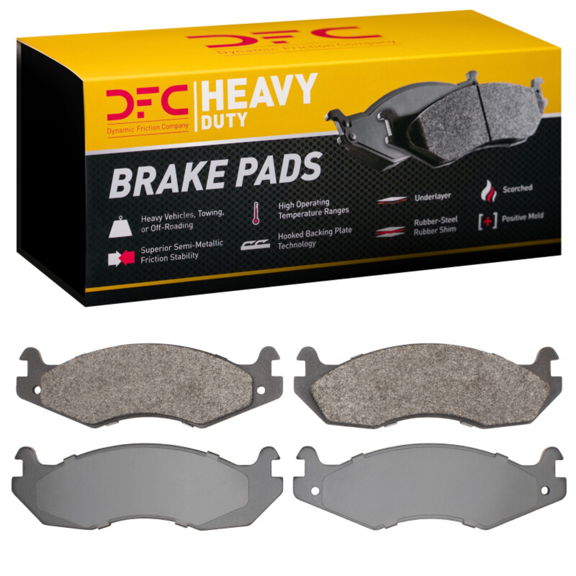 Picture of DFC 82-92 Jeep Wrangler Front Semi Metallic Heavy Duty Brake Pads
