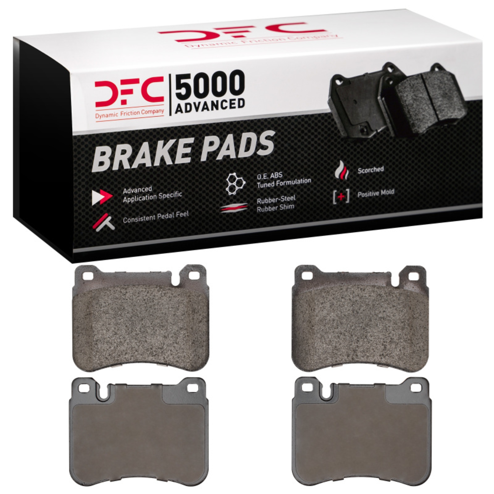 Picture of DFC 05-11 Mercedes-Benz SLK350 Front Low Metallic 5000 Advanced Brake Pads
