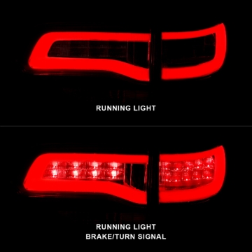 Picture of ANZO 2014-2016 Jeep Grand Cherokee LED Taillights Red/Clear