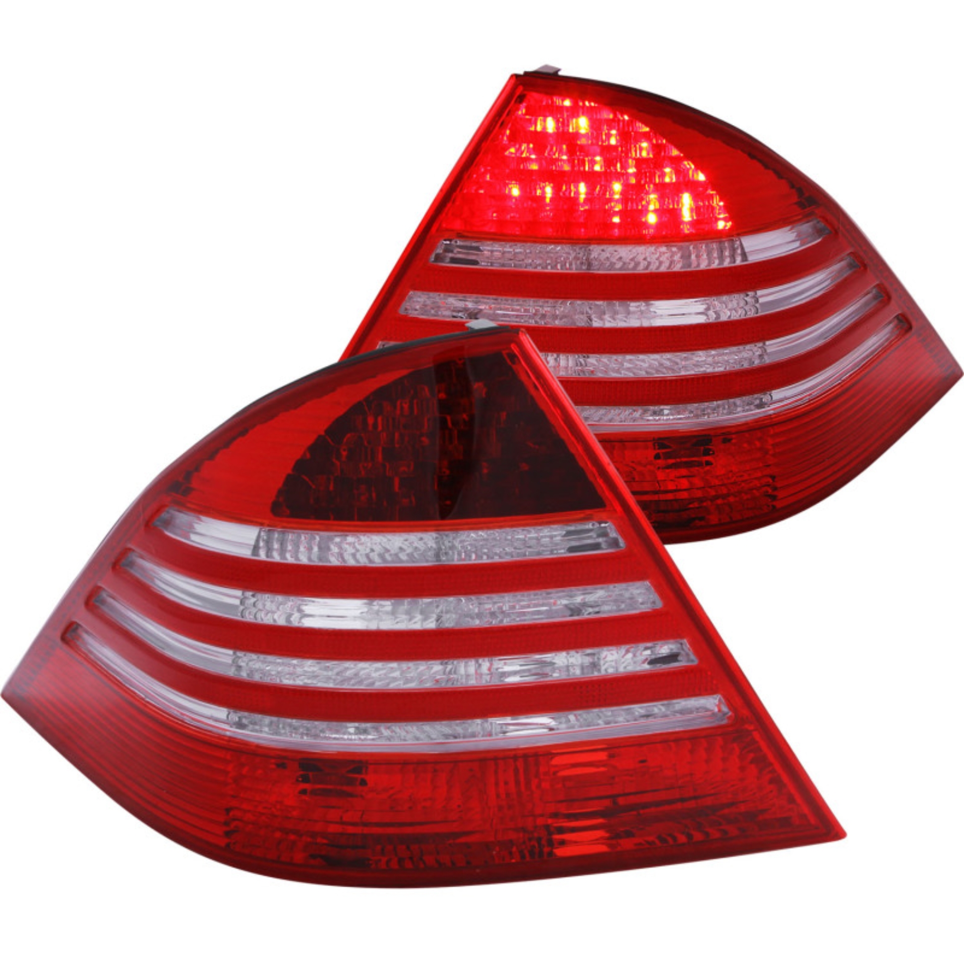 Picture of ANZO 2000-2005 Mercedes Benz S Class W220 LED Taillights Red/Clear