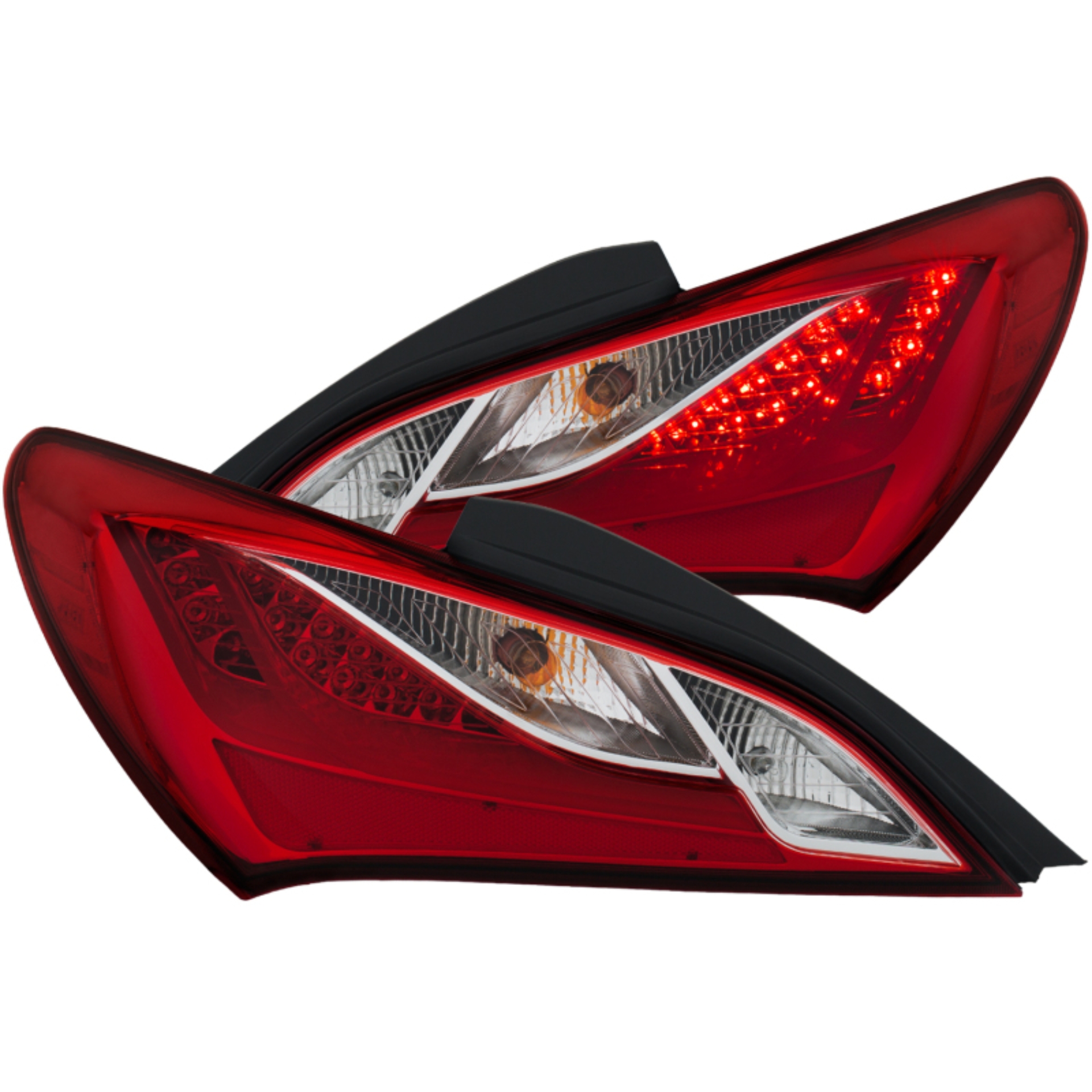 Picture of ANZO 2010-2013 Hyundai Genesis LED Taillights Red/Clear