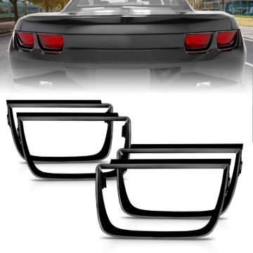 Picture of ANZO Taillight Bezels 2010-2013 Chevrolet Camaro Taillight Bezels - 4pc Flat Black