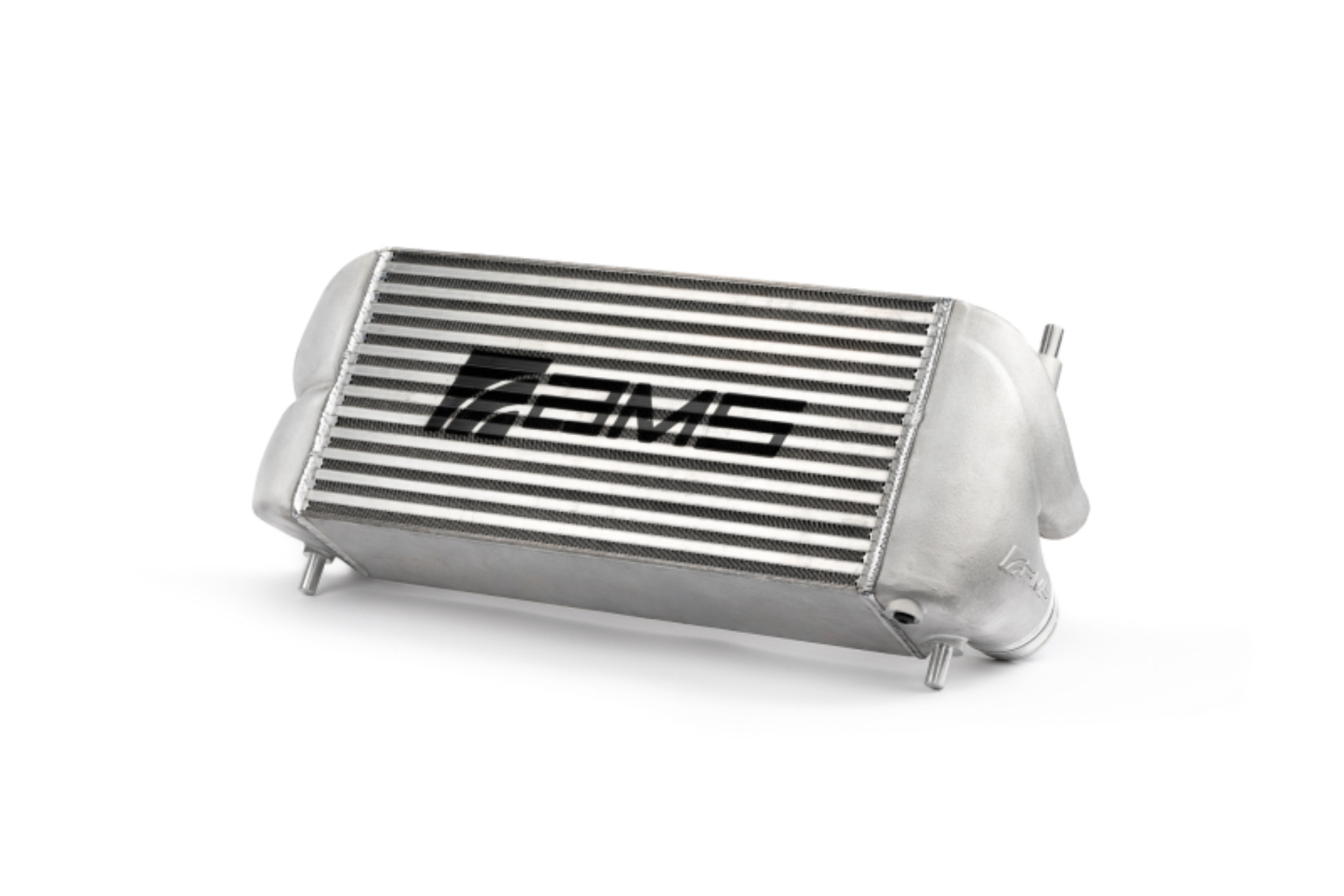 Picture of AMS Performance 2015+ Ford F-150 & Raptor 2.7L/3.5L EcoBoost Stock Loc. Intercooler (Silver w/ Logo)