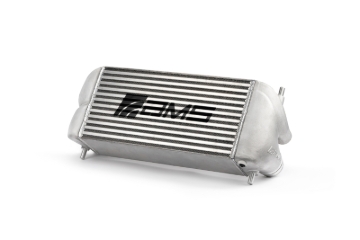 Picture of AMS Performance 2015+ Ford F-150 & Raptor 2.7L/3.5L EcoBoost Stock Loc. Intercooler (Silver w/ Logo)