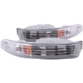 Picture of ANZO 1994-1997 Acura Integra Euro Parking Lights Chrome w/ Amber Reflector