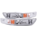 Picture of ANZO 1998-2001 Acura Integra Euro Parking Lights Chrome w/ Amber Reflector