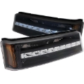 Picture of ANZO 2003-2006 Chevrolet Silverado 1500 LED Parking Lights Black w/ Amber Reflector