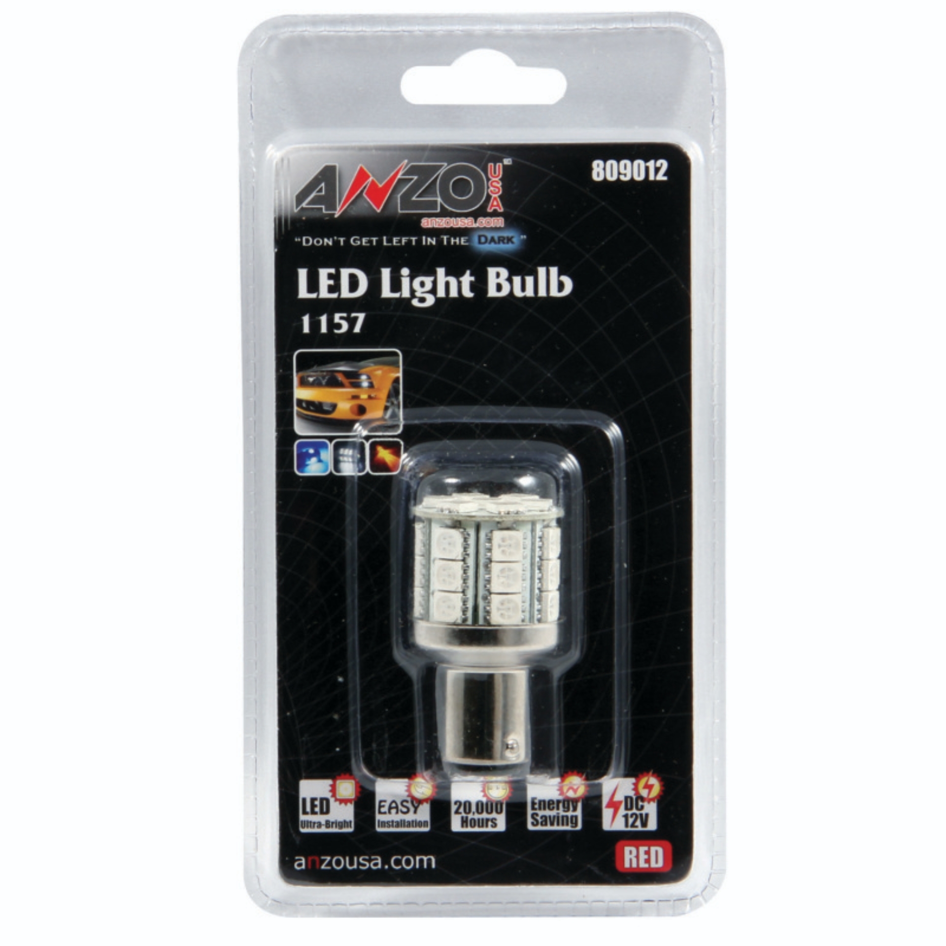Picture of ANZO LED Bulbs Universal LED 1157 Red - 28 LEDs 1 3/4in Tall