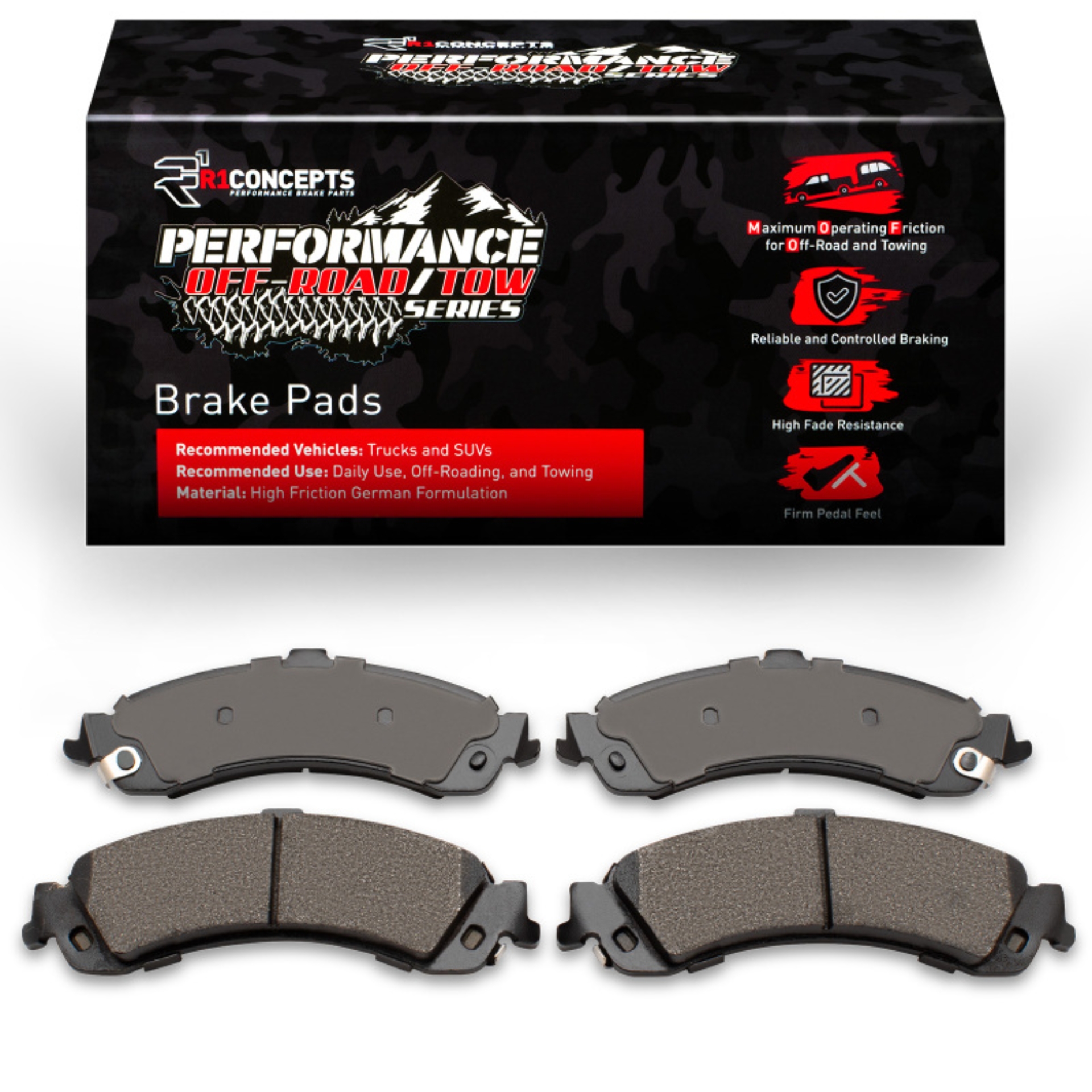 Picture of R1 Concepts RNC Off-Road/Tow Brake Pads - 2400-0834-00