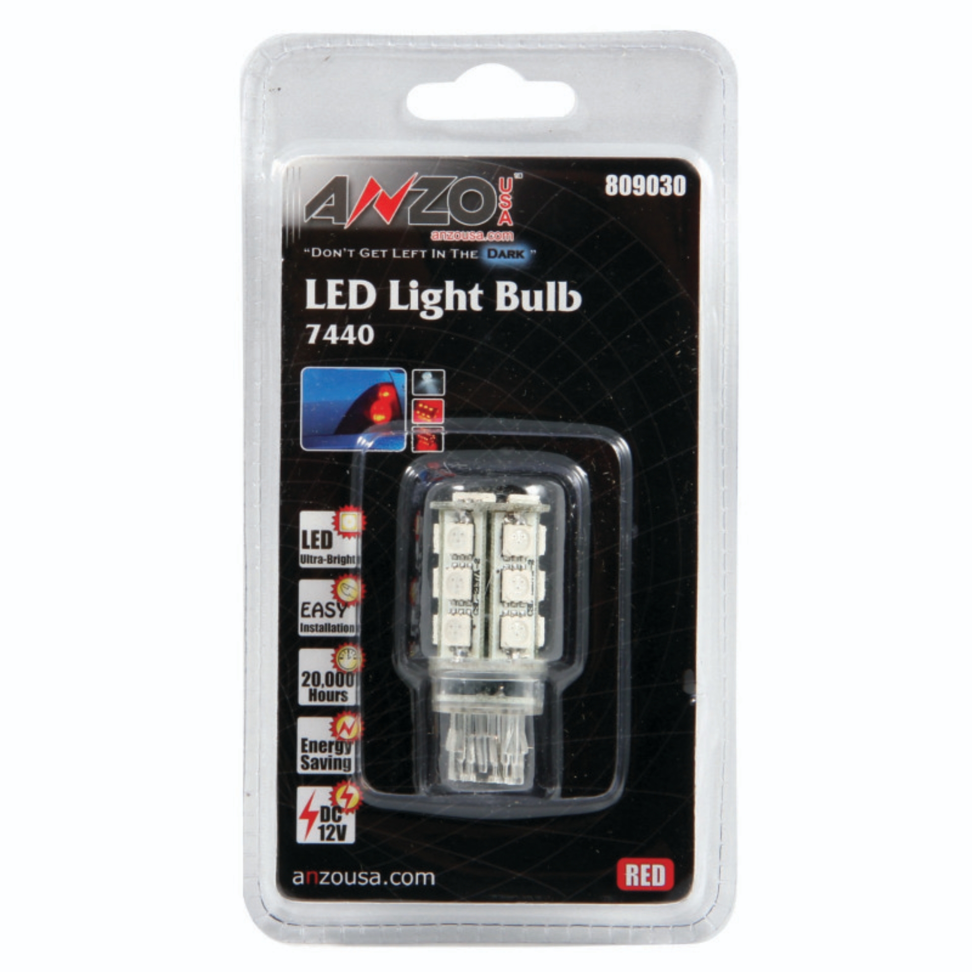 Picture of ANZO LED Bulbs Universal 7443/7440 Red