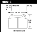 Picture of Hawk EVO X Performance Ceramic Street Rear Brake Pads