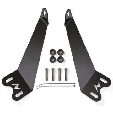 Picture of ANZO 2007-2015 Jeep Wrangler 12in inch LED Bar Hood Mounting Brackets