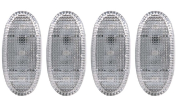 Picture of ANZO 2011-2016 Ford F-350 LED Fender Light Kit Clear 2pc Amber / 2pc Red