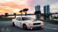 Picture of Oracle 08-14 Dodge Challenger LED Projector Headlight Halo Kit - Red