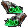 Picture of Oracle 10-12 Nissan Altima Coupe LED Headlight Halo Kit - Green