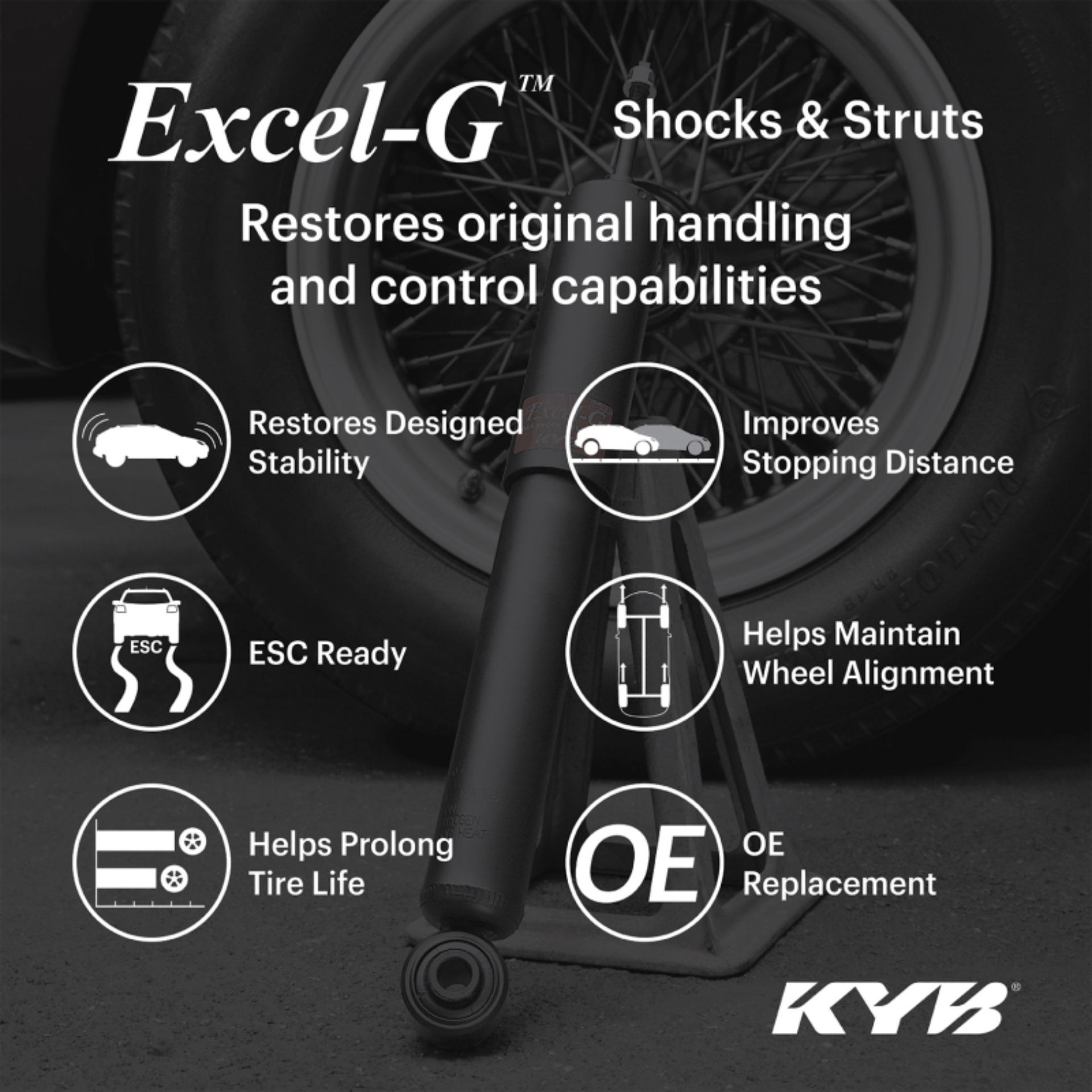 Picture of KYB Shocks & Struts Excel-G Front Left SUBARU Impreza (AWD) 2015-2012