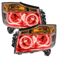 Picture of Oracle 04-07 Nissan Titan LED Headlight Halo Kit - Red