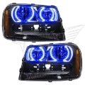 Picture of Oracle 02-09 Chevrolet Trail Blazer LED Headlight Halo Kit - Blue