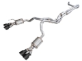 Picture of AWE Tuning 2021+ Cadillac Escalade 6.2L 0FG Dual Exit Exhaust System w/ 5in Diamond Blk Tips