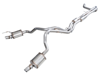 Picture of AWE Tuning 2021+ Cadillac Escalade 6.2L 0FG Dual Exit Exhaust System (Reuses OE Tips)