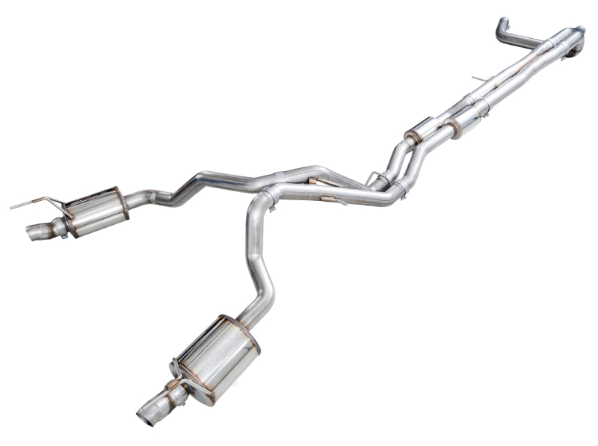Picture of AWE Tuning 2021+ Cadillac Escalade 6.2L ESV 0FG Dual Exit Exhaust System (Reuses OE Tips)