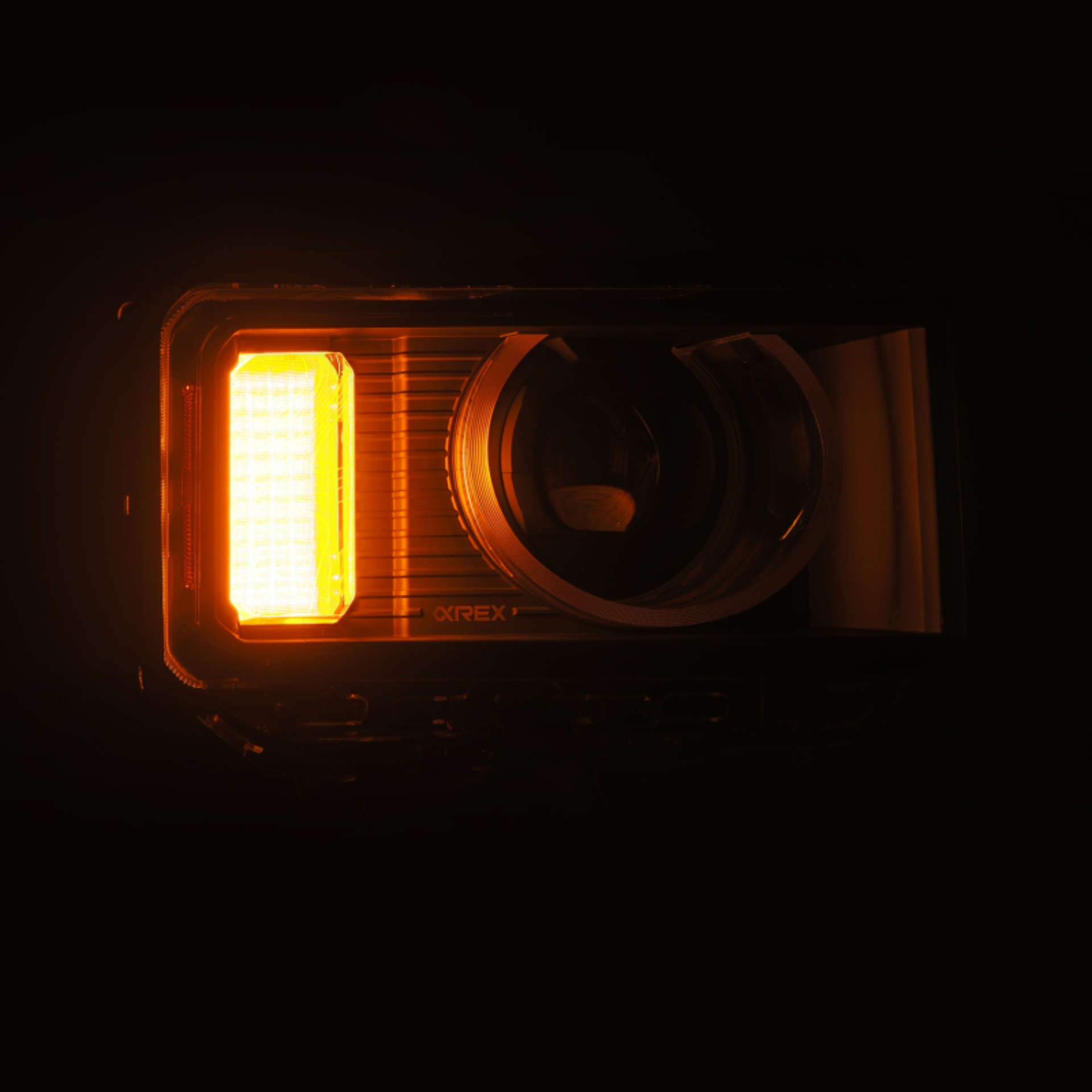 Picture of AlphaRex 24-26 Toyota LC Heritage LUXX LED Proj Headlight Blk w/Activ Light/Seq Signal/Switchback