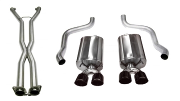 Picture of Corsa 2009-2013 Chevrolet Corvette C6 6.2L V8 LS3 Manual Black Sport 3in Cat-Back