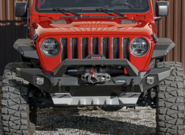 Picture of Rival 2018-2026 Jeep Wrangler JL 2020-2026 Jeep Gladiator Front Full-Width Aluminum Bumper