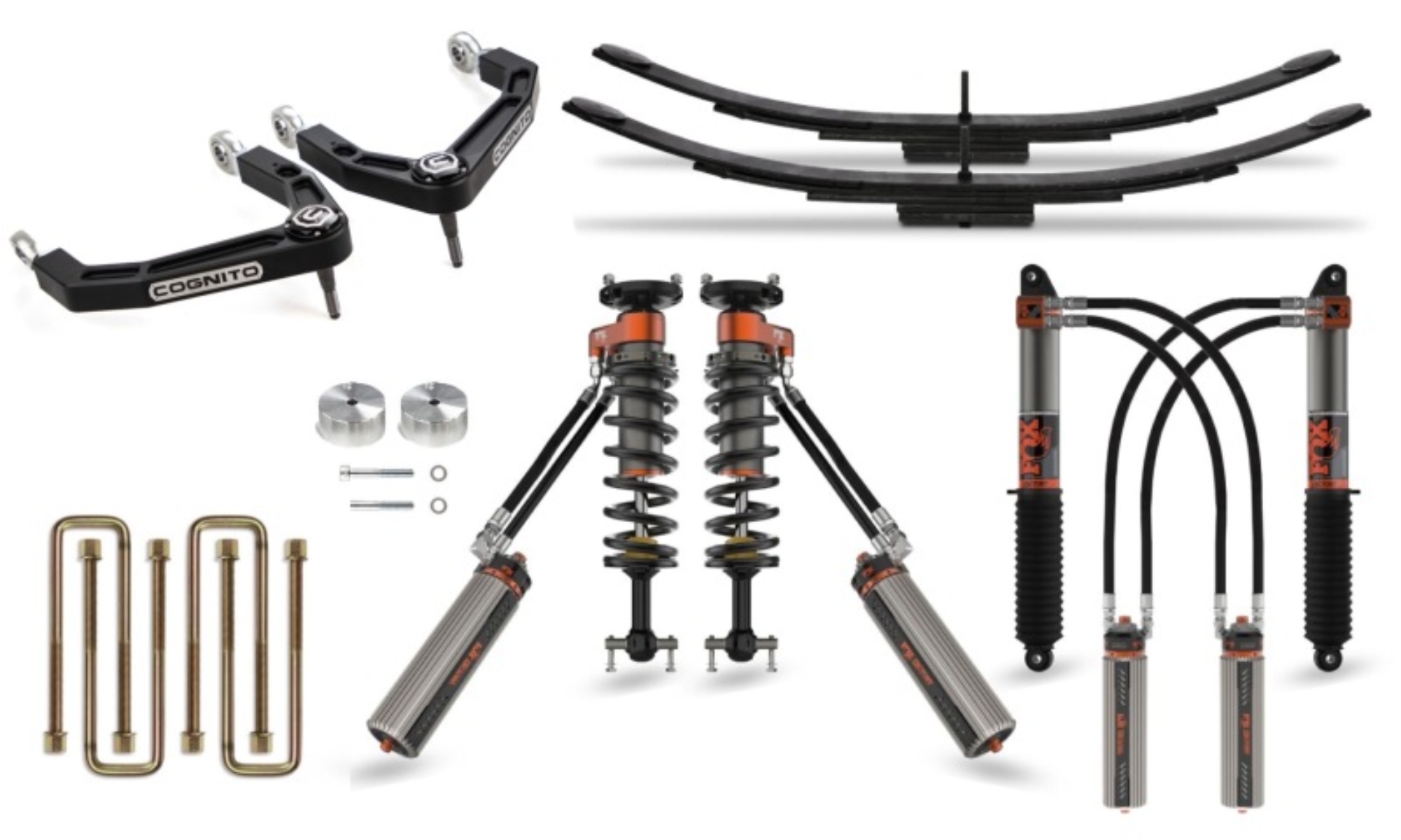 Picture of Cognito 19-25 Chevy/GMC Silv/Sierra 1500 Ultimate Leveling Kit With Fox FRS 3.0 IBP Shocks 3-Inch