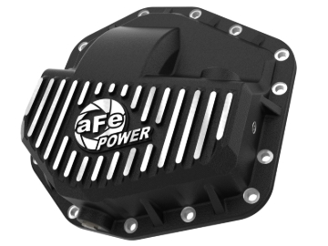 Picture of aFe POWER Pro Series Front Diff Cover Black w/ Machined Fins Ford F-250/350 23-26 (Dana M235)