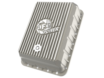 Picture of aFe POWER Street Series Transmission Pan Raw w/ Machined Fins RAM 3500 13-24 (AS69RC Transmission)