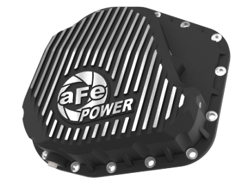 Picture of aFe POWER Pro Series Rear Diff Cover Black w/ Machined Fins Ford F-250/350 23-26 (Sterling 11.6)
