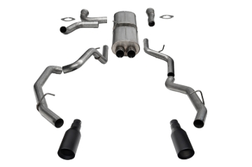 Picture of Corsa 25-26 RAM 1500 RHO Crew Cab 3.0L Turbo Cat-Back Dual Rear Exit w/ 5in Single Black Pro Series