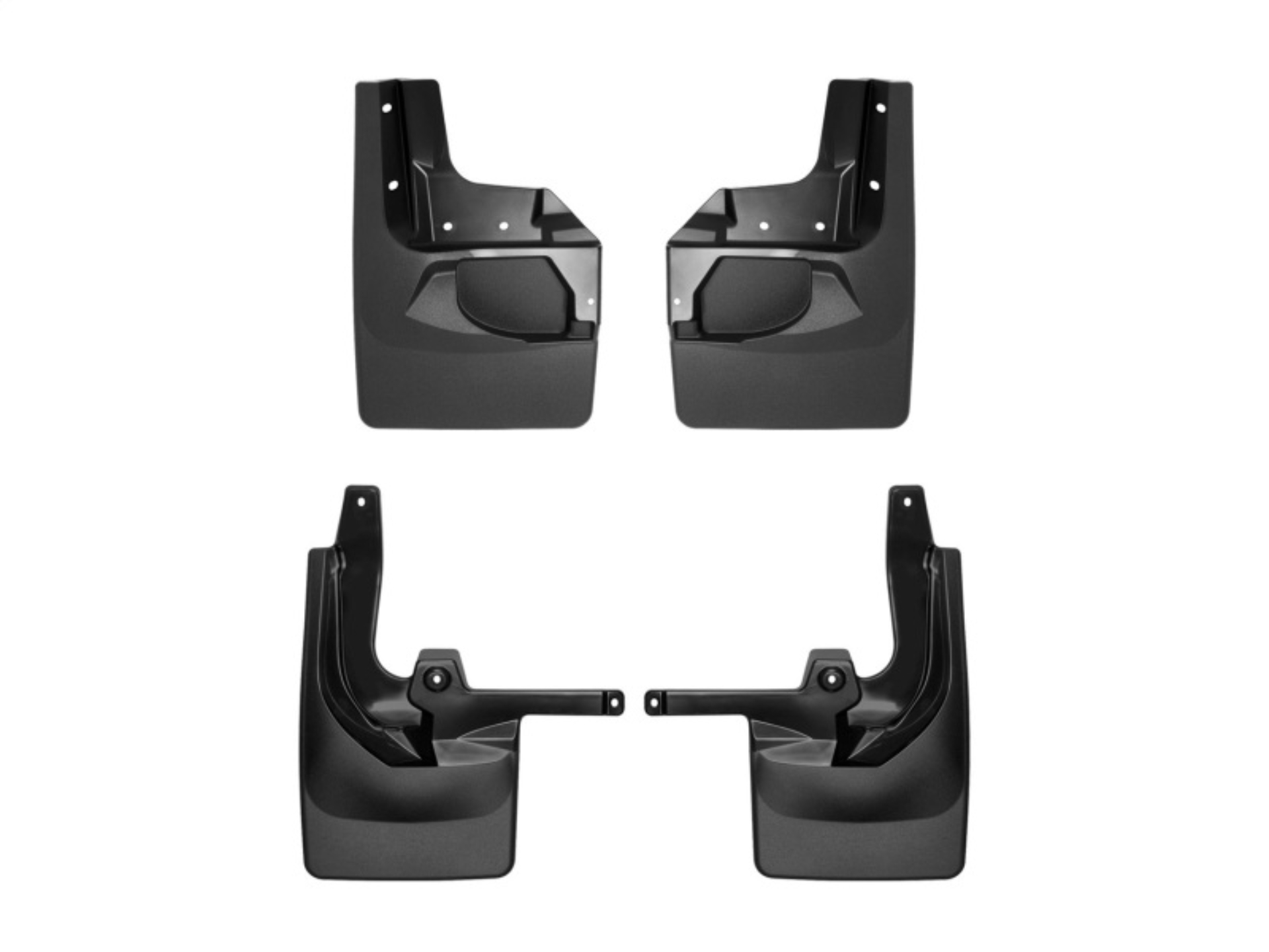 Picture of WeatherTech 18-22 Jeep Wrangler Front & Rear Mudflaps - Black