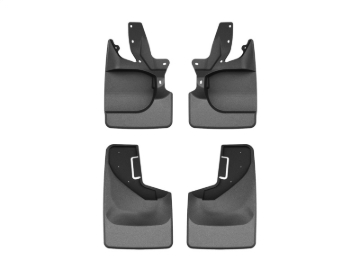 Picture of WeatherTech 21-25 Ford Bronco-Bronco Bumper Style 2 Front & Rear Mudflaps - Black