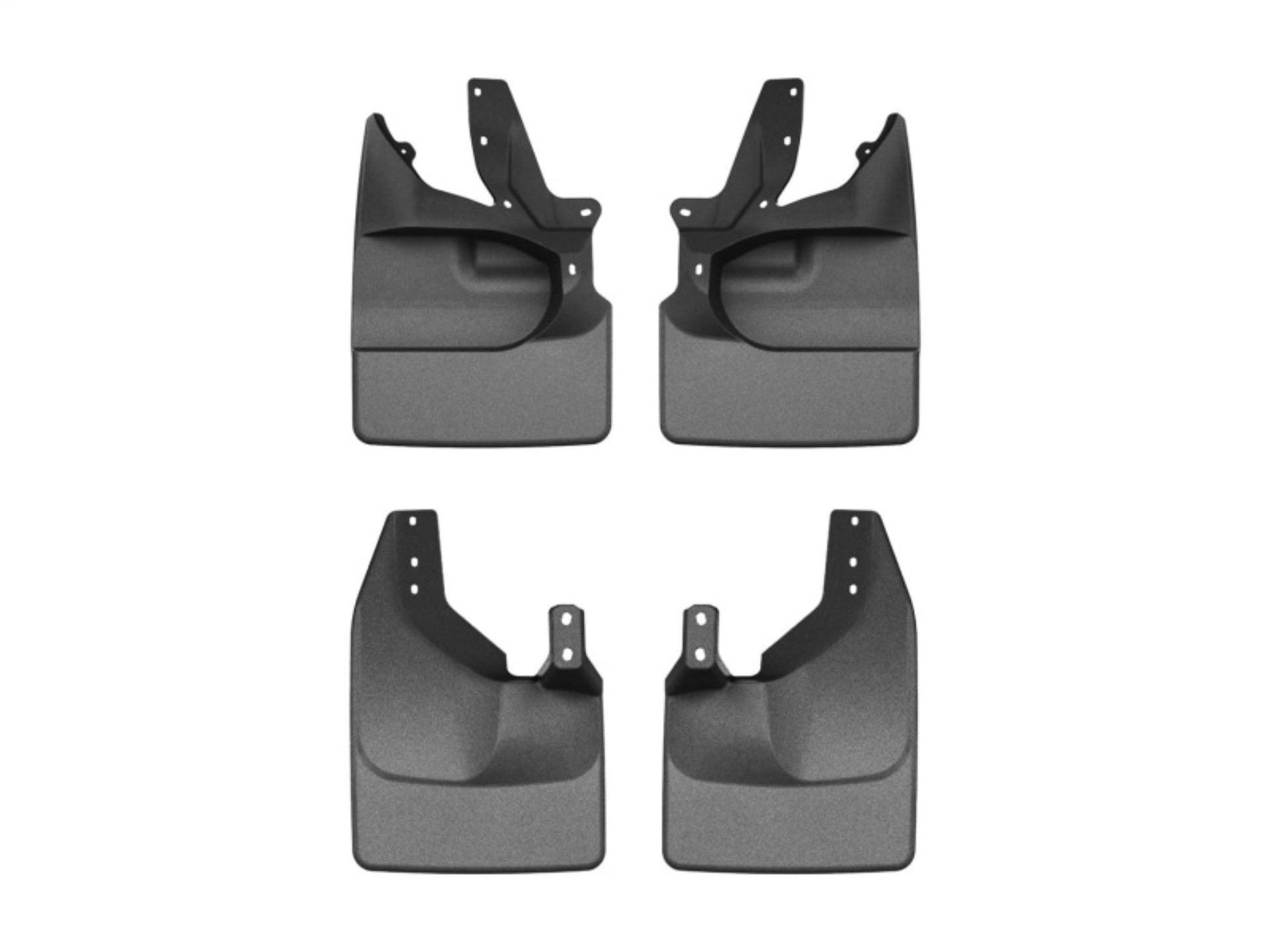 Picture of WeatherTech 21-25 Ford Bronco Bumper Style 1 Front & Rear Mudflaps - Black