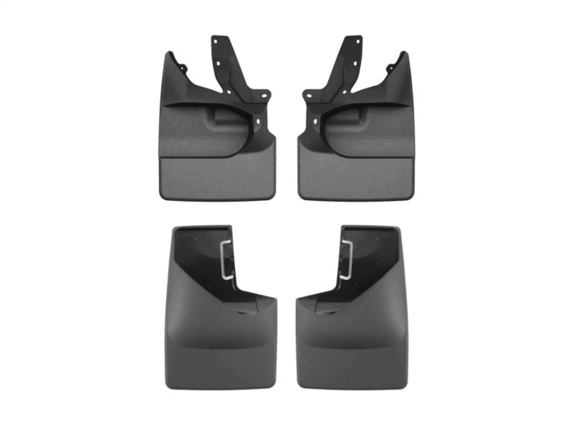 Picture of WeatherTech 21-25 Ford Bronco Bumper Style 2 Front & Rear Mudflaps - Black