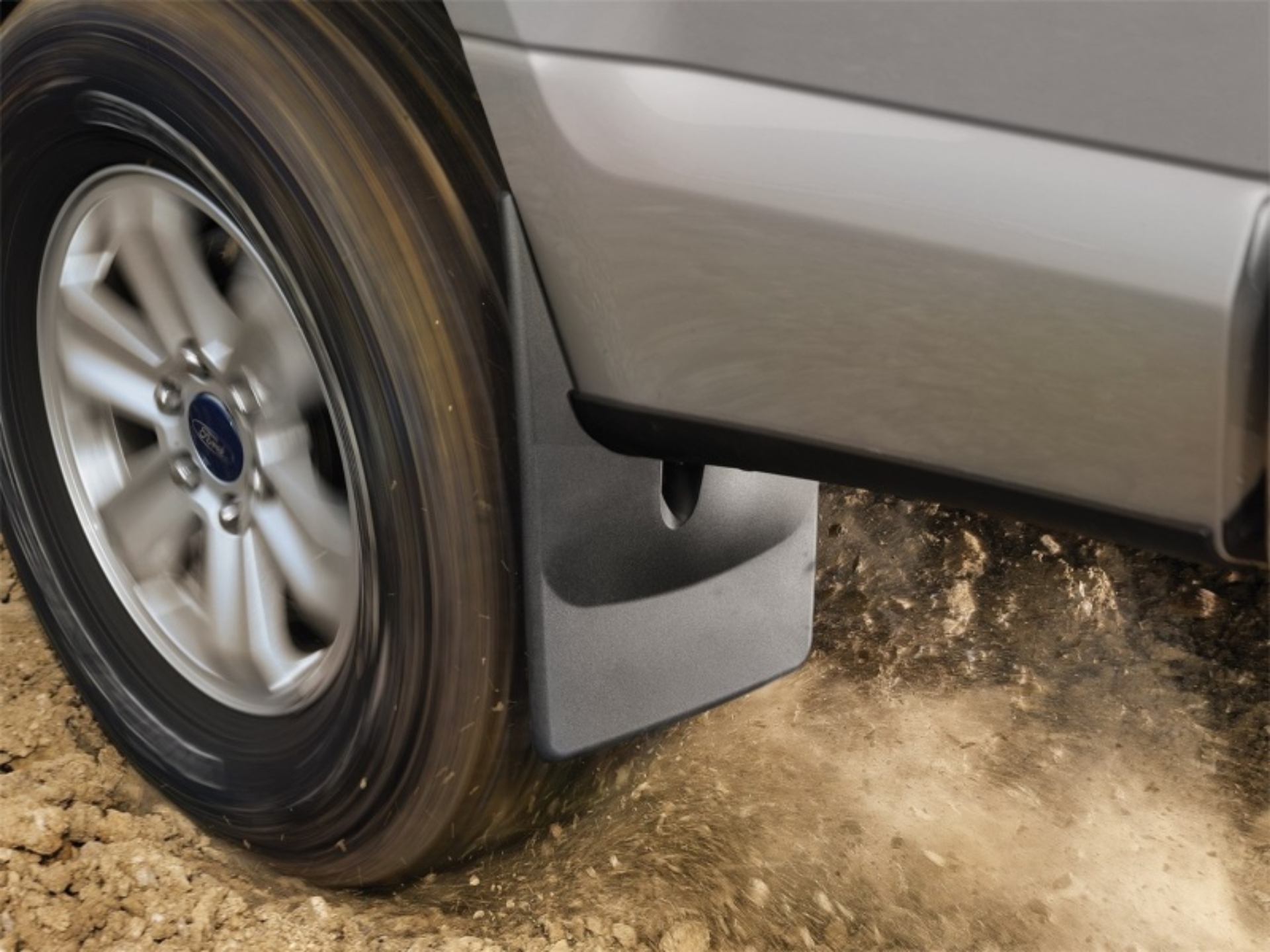 Picture of WeatherTech 25-25 Jeep Wrangler 4xe Rear Mudflaps - Black