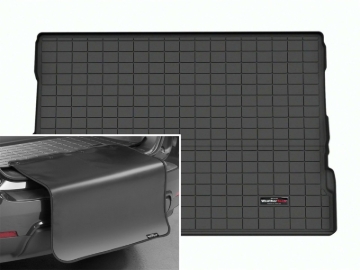 Picture of WeatherTech 23-26 Toyota Sequoia Trunk Cargo Liner w/Bumper Protector - Black