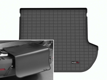 Picture of WeatherTech 10-14 Subaru Outback Trunk Cargo Liner w/Bumper Protector - Black