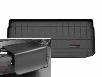 Picture of WeatherTech 25-25 MINI Hardtop 2 door Behind 3rd Row Cargo Liner w/Bumper Protector - Black