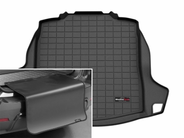 Picture of WeatherTech 25-25 Mercedes-Benz AMG CLE 53 Cabriolet Trunk Cargo Liner w/Bumper Protector - Black