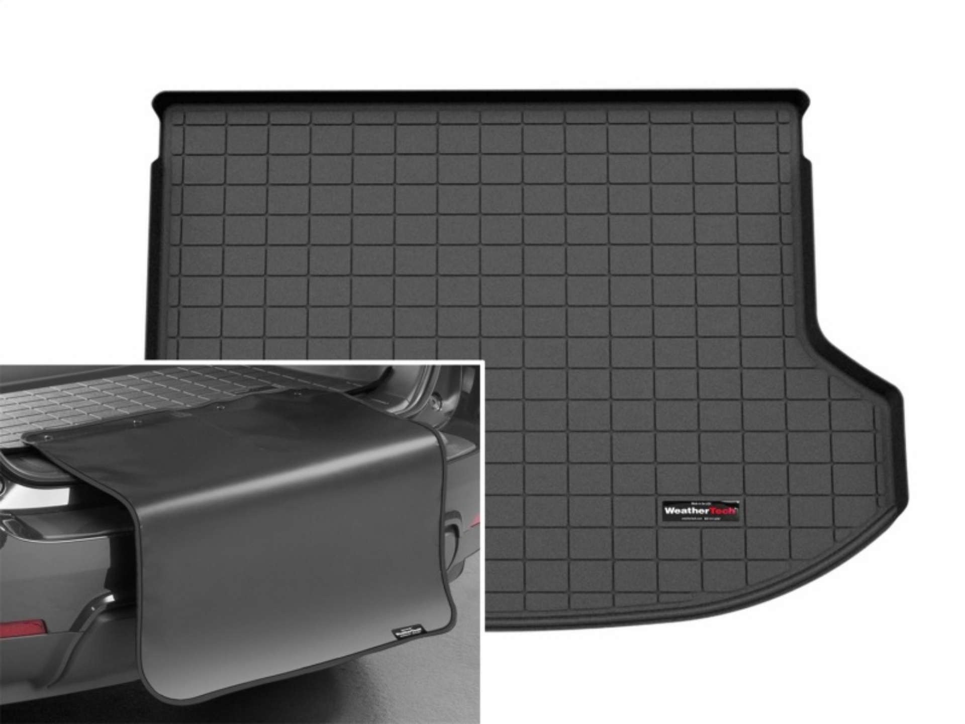 Picture of WeatherTech 25-26 KIA Seltos Trunk Cargo Liner w/Bumper Protector - Black
