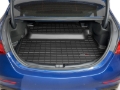 Picture of WeatherTech 24-26 Mercedes-Benz AMG C 63 S E Performance Sedan Trunk Cargo Liners - Black