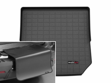 Picture of WeatherTech 24-26 Mercedes-Benz AMG GT 43 Coupe Trunk Cargo Liner w/Bumper Protector - Black
